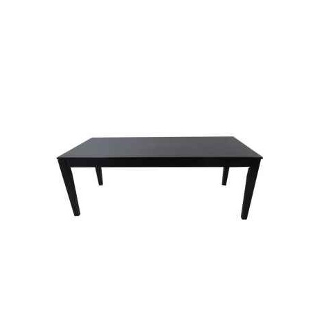 Mesa de comedor rectangular negro